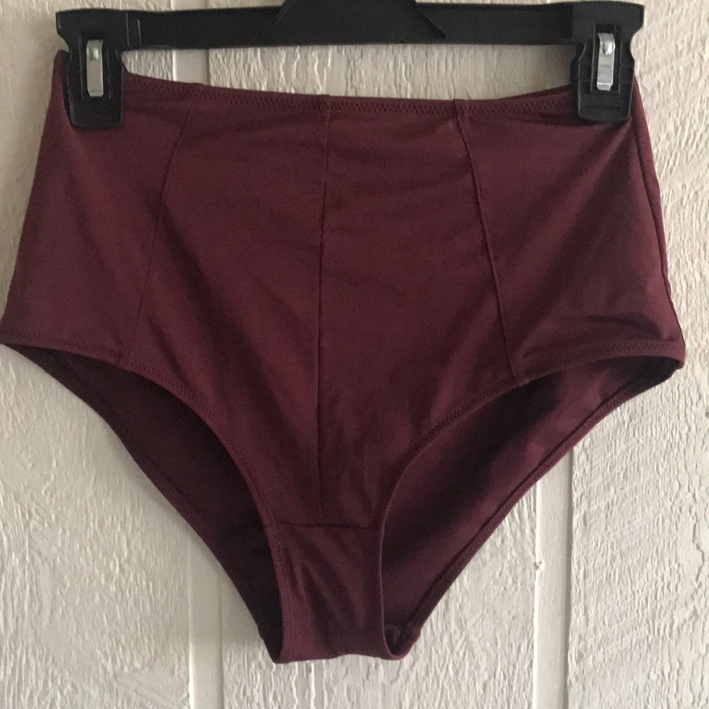 Maroon high waisted bathing suit bottom ❤️